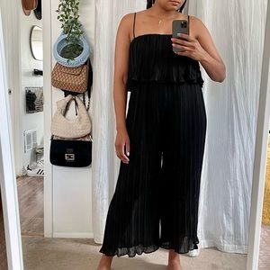 Black Pleated Jumpsuit